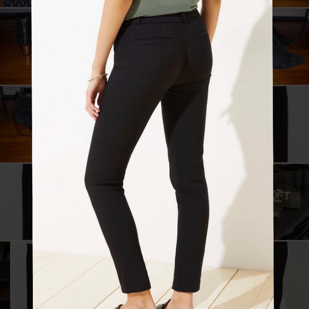 Navy blue loft trousers